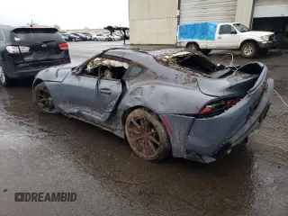 2023 Toyota GR Supra 3.0 with VIN WZ1DB0G04PW055707, listed as a Copart auction lot 87323544 with 0 mi miles and Salvage Title. Bid and sale history available at carsss.com. Image 2.