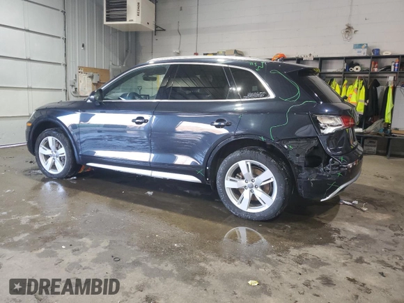 2019 Audi Q5 Premium with VIN WA1ANAFY3K2115878, listed as a Copart auction lot 46047055 with 58,089 mi miles and Salvage Title. Bid and sale history available at carsss.com. Image 2.