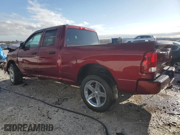 2018 Ram 1500 Express with VIN 1C6RR7FT3JS277908, listed as a Copart auction lot 51760535 with 163,395 mi miles and Salvage title. Bid and sale history available at DreamBid. Image 2.
