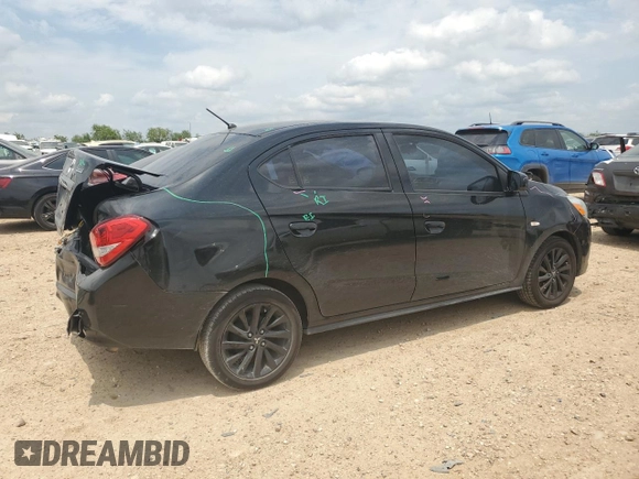 2020 Mitsubishi Mirage SE z VIN ML32F4FJ3LHF09283, wystawiony jako Copart lot #55152055 z przebiegiem 95 389 mil mil oraz Szkoda całkowita • Salvage title. Historia ofert i sprzedaży dostępna na DreamBid. Obrazek 3.