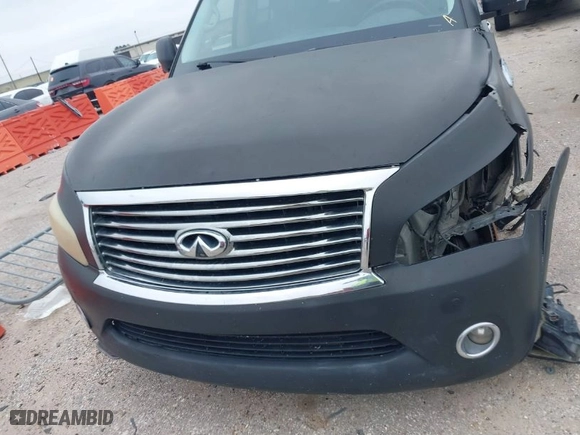 2011 Infiniti QX56 8-passenger with VIN JN8AZ2NC2B9300389, listed as a IAAI auction lot 41610635 with NaN miles. Bid and sale history available at carsss.com. Image 12.