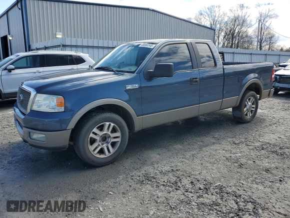 2005 Ford F-150 XLT with VIN 1FTPX12555NA75795, listed as a Copart auction lot 45660345 with 273,069 mi miles and Salvage Title. Bid and sale history available at carsss.com. Image 1.