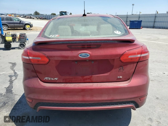 2015 Ford Focus SE with VIN 1FADP3F22FL369950, listed as a Copart auction lot 62523785 with Not provided miles and Salvage title. Bid and sale history available at DreamBid. Image 6.