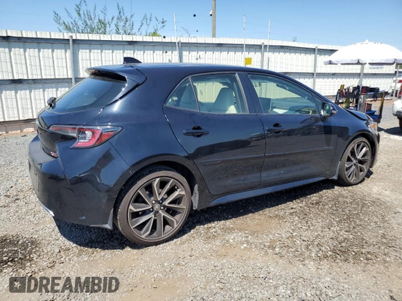 2019 Toyota Corolla Hatchback SE with VIN JTNK4RBE3K3061043, listed as a Copart auction lot 61609844 with 46,136 mi miles and Salvage Title. Bid and sale history available at carsss.com. Image 3.
