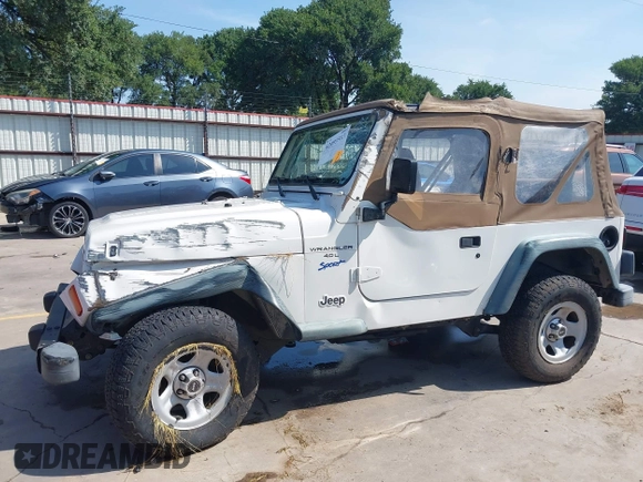 1998 Jeep Wrangler Sport z VIN 1J4FY19S3WP776209, wystawiony jako IAAI lot #42493513 z przebiegiem 113 130 mil mil oraz . Historia ofert i sprzedaży dostępna na DreamBid. Obrazek 6.