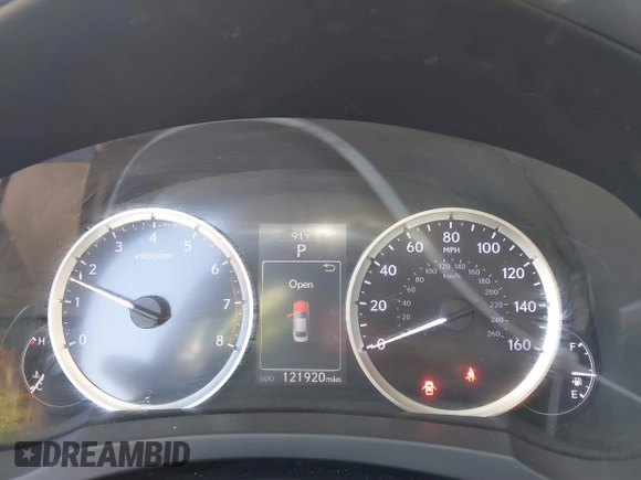 2015 Lexus IS 250 with VIN JTHBF1D20F5065532, listed as a IAAI auction lot 41708326 with 121,920 mi miles. Bid and sale history available at carsss.com. Image 7.