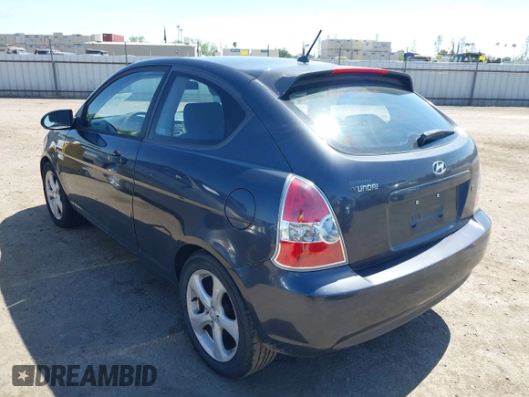2007 Hyundai Accent SE with VIN KMHCN36C37U031369, listed as a IAAI auction lot 42093760 with 95,919 mi miles. Bid and sale history available at carsss.com. Image 3.