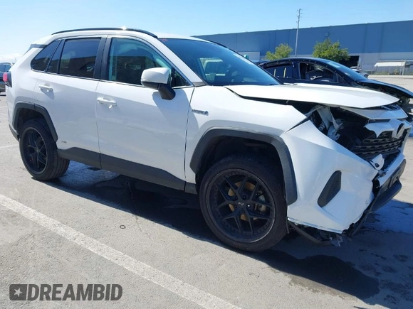 2021 Toyota RAV4 Hybrid LE with VIN 4T3M6RFV7MU027172, listed as a IAAI auction lot 41829723 with 262,619 mi miles. Bid and sale history available at carsss.com. Image 1.
