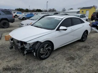 2024 Hyundai Elantra Limited with VIN KMHLP4DGXRU653072, listed as a Copart auction lot 45177815 with 17,069 mi miles and Salvage Title. Bid and sale history available at carsss.com. Image 1.