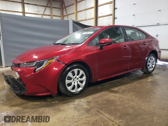 2025 Toyota Corolla LE with VIN 5YFB4MDE7SP238687, listed as a Copart auction lot 54579345 with 11,442 mi miles and Clean Title. Bid and sale history available at carsss.com. Image 1.
