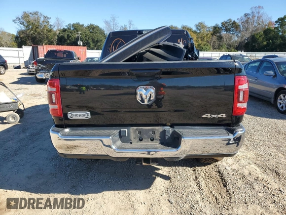 2023 Ram 2500 Longhorn with VIN 3C6UR5GL2PG617143, listed as a Copart auction lot 85703644 with 26,092 mi miles and Salvage Title. Bid and sale history available at carsss.com. Image 6.