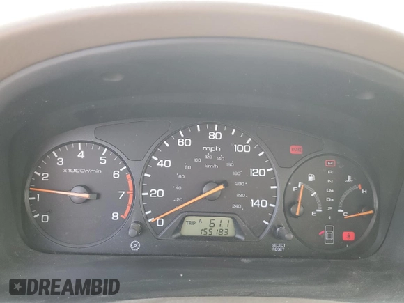2000 Honda Accord SE with VIN JHMCG5677YC016067, listed as a Copart auction lot 54243735 with 155,183 mi miles and Salvage title. Bid and sale history available at DreamBid. Image 9.