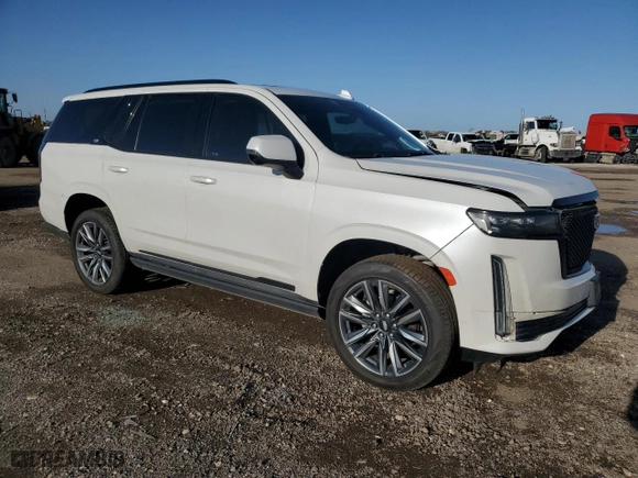 2021 Cadillac Escalade Sport Platinum with VIN 1GYS4GKL6MR370927, listed as a Copart auction lot 47528805 with 82,053 mi miles and Salvage Title. Bid and sale history available at carsss.com. Image 4.