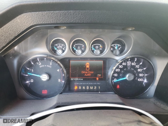 2016 Ford Super Duty F-350 DRW Lariat with VIN 1FT8W3DT2GED45728, listed as a Copart auction lot 47400495 with 321,030 mi miles and Salvage Title. Bid and sale history available at carsss.com. Image 9.