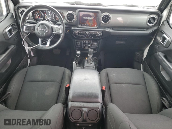 2022 Jeep Gladiator Overland with VIN 1C6HJTFG2NL103018, listed as a Copart auction lot 46127615 with 32,254 mi miles and Clean title. Bid and sale history available at DreamBid. Image 8.