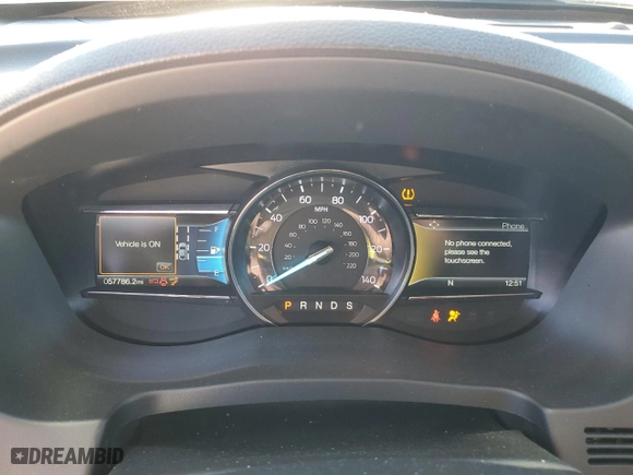 2018 Ford Explorer Limited with VIN 1FM5K8FH0JGC40519, listed as a Copart auction lot 80051804 with 57,786 mi miles and Salvage Title. Bid and sale history available at carsss.com. Image 9.