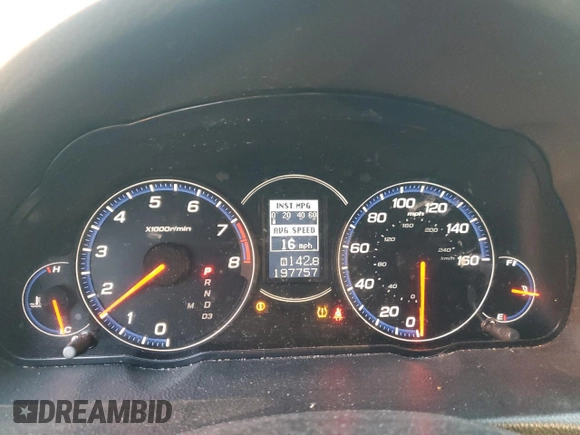 2008 Acura TSX with VIN JH4CL96858C003815, listed as a Copart auction lot 87290554 with 197,757 mi miles and Salvage Title. Bid and sale history available at carsss.com. Image 9.