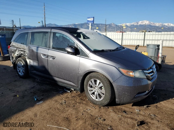 2016 Honda Odyssey SE with VIN 5FNRL5H39GB010435, listed as a Copart auction lot 48032595 with 141,955 mi miles and Salvage Title. Bid and sale history available at carsss.com. Image 4.