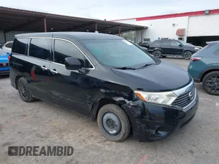 2012 Nissan Quest SL with VIN JN8AE2KP6C9041698, listed as a IAAI auction lot 41708457 with 145,101 mi miles. Bid and sale history available at carsss.com. Image 1.