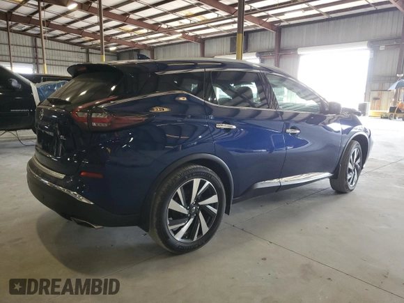 2022 Nissan Murano SL with VIN 5N1AZ2CJ1NC113032, listed as a Copart auction lot 55800465 with 36,868 mi miles and Non Repairable. Bid and sale history available at carsss.com. Image 3.