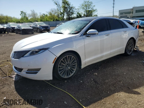 2014 Lincoln MKZ with VIN 3LN6L2JK0ER819896, listed as a Copart auction lot 57110025 with Not provided miles and Salvage title. Bid and sale history available at DreamBid. Image 1.