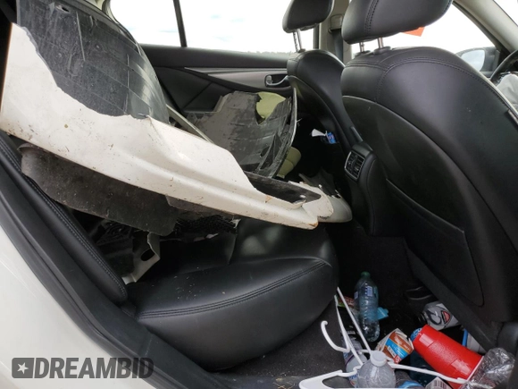 2021 Infiniti Q50 Luxe with VIN JN1EV7BP9MM705892, listed as a Copart auction lot 58545575 with Not provided miles and Salvage title. Bid and sale history available at DreamBid. Image 10.