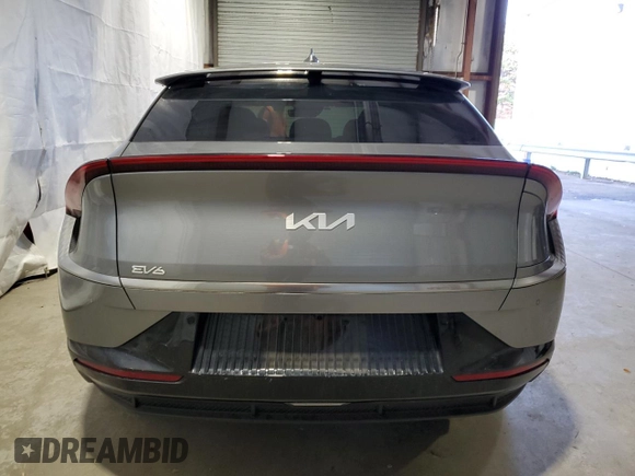 2024 Kia EV6 Wind with VIN KNDC34LAXR5202103, listed as a Copart auction lot 80611204 with 10,734 mi miles and Clean Title. Bid and sale history available at carsss.com. Image 6.