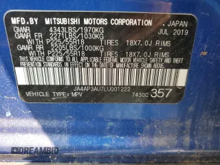 2020 Mitsubishi Outlander ES z VIN JA4AP3AU7LU001222, wystawiony jako Copart lot #59211915 z przebiegiem Nie podano mil oraz Czysty tytuł • Clean title. Historia ofert i sprzedaży dostępna na DreamBid. Obrazek 13.
