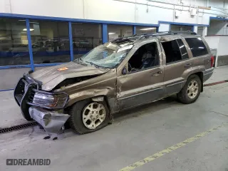 2001 Jeep Grand Cherokee Laredo with VIN 1J4GW48N01C529690, listed as a Copart auction lot 82037774 with 142,673 mi miles and Salvage Title. Bid and sale history available at carsss.com. Image 1.