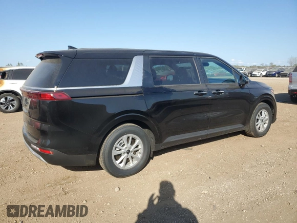 2024 Kia Carnival LX with VIN KNDNB4H35R6440070, listed as a Copart auction lot 74982464 with 257 mi miles and Salvage Title. Bid and sale history available at carsss.com. Image 3.