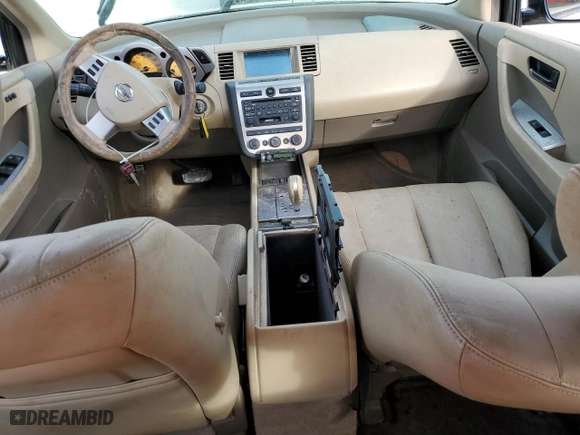2003 Nissan Murano SL with VIN JN8AZ08W43W210268, listed as a Copart auction lot 44863295 with 0 mi miles and Salvage Title. Bid and sale history available at carsss.com. Image 8.