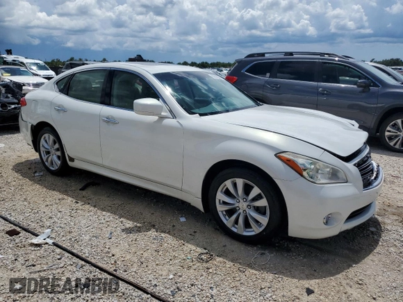2011 Infiniti M37 with VIN JN1BY1AP1BM323717, listed as a Copart auction lot 60325524 with 155,508 mi miles and Salvage Title. Bid and sale history available at carsss.com. Image 4.