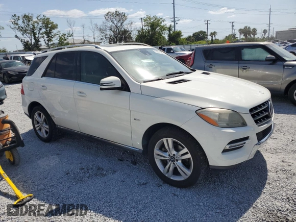 2012 Mercedes-Benz M 350 with VIN 4JGDA2EB1CA026346, listed as a Copart auction lot 54431235 with 170,187 mi miles and Clean Title. Bid and sale history available at DreamBid. Image 4.