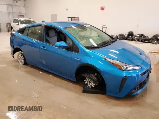 2021 Toyota Prius L Eco with VIN JTDKAMFU6M3142364, listed as a Copart auction lot 50714465 with 15,020 mi miles and Clean Title. Bid and sale history available at carsss.com. Image 4.