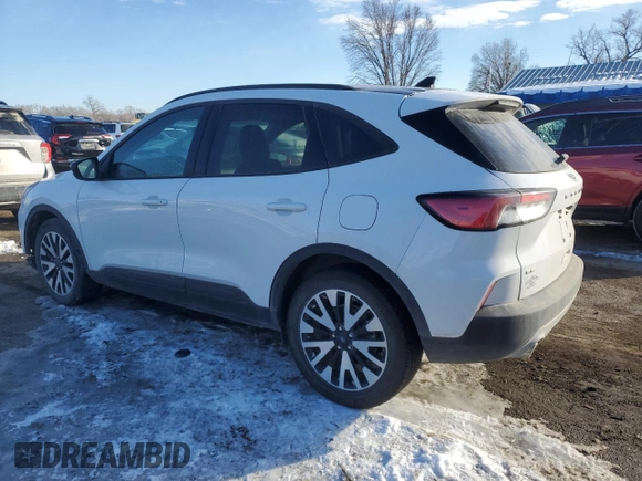 2020 Ford Escape SE Sport Hybrid with VIN 1FMCU0BZ0LUB31368, listed as a Copart auction lot 87431334 with 47,091 mi miles and Salvage Title. Bid and sale history available at carsss.com. Image 2.