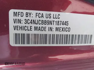 2022 Jeep Compass Altitude with VIN 3C4NJCBB9NT187445, listed as a IAAI auction lot 42090981 with 37,168 mi miles and . Bid and sale history available at DreamBid. Image 9.