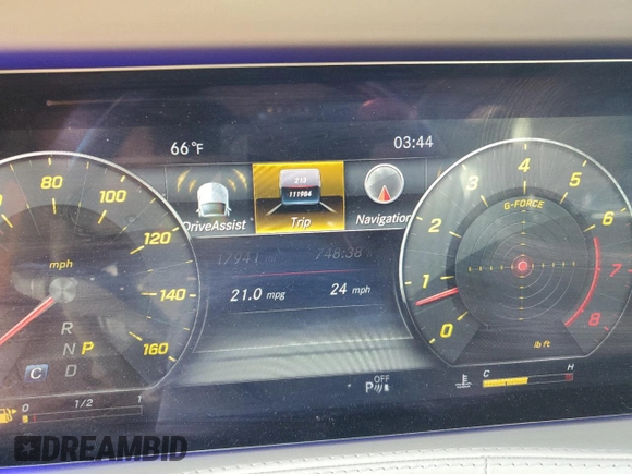 2018 Mercedes-Benz S 560 with VIN WDDUG8DB0JA380210, listed as a Copart auction lot 42858285 with 111,984 mi miles and Salvage Title. Bid and sale history available at carsss.com. Image 9.