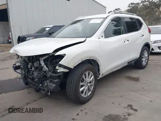 2018 Nissan Rogue SV with VIN KNMAT2MT7JP593232, listed as a IAAI auction lot 42141416 with 34,373 mi miles and . Bid and sale history available at carsss.com. Image 20.