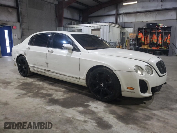 2007 Bentley Flying Spur with VIN SCBBR93W97C040186, listed as a Copart auction lot 84065224 with Not Provided miles and Salvage Title. Bid and sale history available at DreamBid. Image 4.