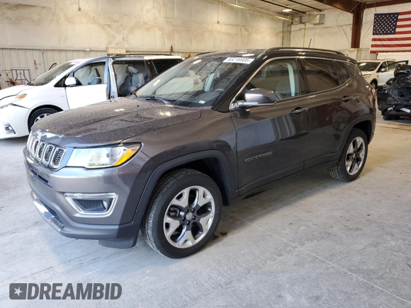 2020 Jeep Compass Limited z VIN 3C4NJDCB6LT204350, wystawiony jako Copart lot #63216935 z przebiegiem 54 766 mil mil oraz Szkoda całkowita • Salvage title. Historia ofert i sprzedaży dostępna na DreamBid. Obrazek 1.