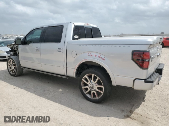 2011 Ford F-150 Lariat with VIN 1FTFW1E67BFB09387, listed as a Copart auction lot 50243825 with 135,945 mi miles and Salvage Title. Bid and sale history available at carsss.com. Image 2.