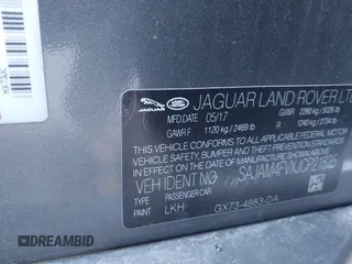 2018 Jaguar XE with VIN SAJAM4FVXJCP21835, listed as a IAAI auction lot 41608729 with Not Provided miles and . Bid and sale history available at DreamBid. Image 9.