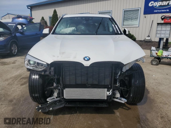 2021 BMW X3 xDrive30i with VIN 5UXTY5C0XM9E14243, listed as a Copart auction lot 50963755 with 27,539 mi miles and Non Repairable. Bid and sale history available at DreamBid. Image 5.