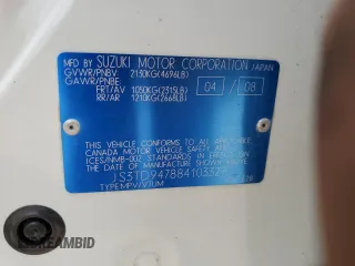 2008 Suzuki Grand Vitara Luxury z VIN JS3TD947884103329, wystawiony jako Copart lot #68764444 z przebiegiem 207 151 mil mil oraz Szkoda całkowita • Salvage title. Historia ofert i sprzedaży dostępna na DreamBid. Obrazek 13.