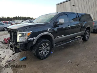2017 Nissan Titan XD SL with VIN 1N6BA1F43HN515415, listed as a Copart auction lot 83384414 with 142,103 mi miles and Clean Title. Bid and sale history available at carsss.com. Image 1.
