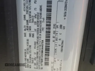 2021 Ford Transit Cargo z VIN 1FTBR1X85MKA45784, wystawiony jako Copart lot #58608665 z przebiegiem 65 342 mil mil oraz Szkody całkowita. Historia ofert i sprzedaży dostępna na DreamBid. Obrazek 13.