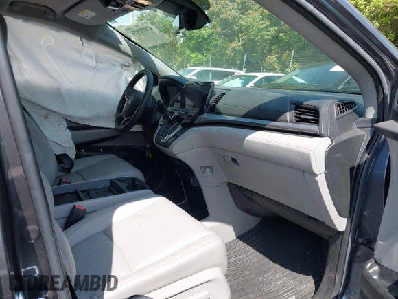 2023 Honda Odyssey EX-L z VIN 5FNRL6H67PB067555, wystawiony jako IAAI lot #42092976 z przebiegiem 14 915 mil mil oraz . Historia ofert i sprzedaży dostępna na DreamBid. Obrazek 5.