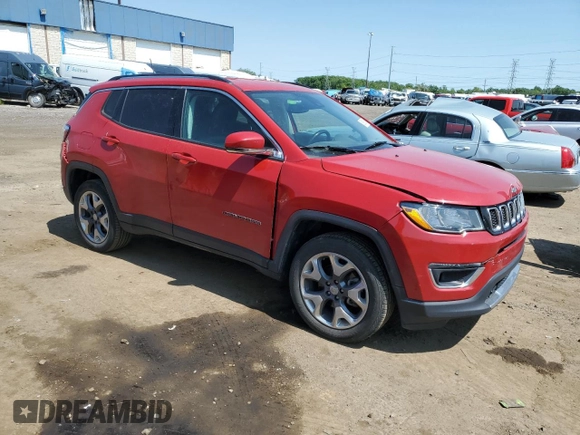 2021 Jeep Compass Limited z VIN 3C4NJDCB4MT519570, wystawiony jako Copart lot #59193815 z przebiegiem 109 799 mil mil oraz Czysty tytuł • Clean title. Historia ofert i sprzedaży dostępna na DreamBid. Obrazek 4.