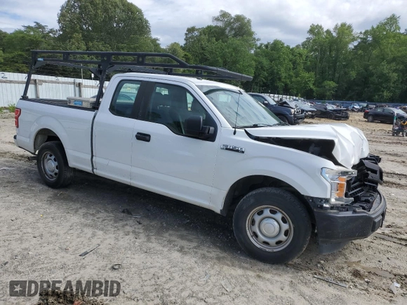 2018 Ford F-150 XL with VIN 1FTEX1CBXJFA58281, listed as a Copart auction lot 81136074 with 114,007 mi miles and Salvage title. Bid and sale history available at DreamBid. Image 4.