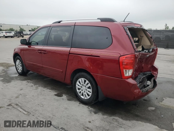 2012 Kia Sedona LX with VIN KNDMG4C78C6438585, listed as a Copart auction lot 50383715 with 85,763 mi miles and Salvage Title. Bid and sale history available at carsss.com. Image 2.
